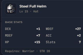 Steel Full Helm | Global > Global MapleStory Classic World