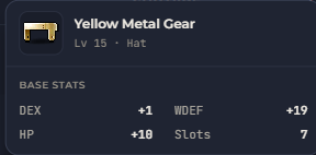 Yellow Metal Gear | Global > Global MapleStory Classic World