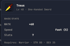 Traus | Global > Global MapleStory Classic World