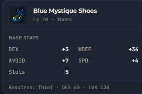 Blue Mystique Shoes | Global > Global MapleStory Classic World