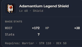 Adamantium Legend Shield | Global > Global MapleStory Classic World