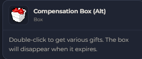 Compensation Box (Alt) | Global > Global MapleStory Classic World