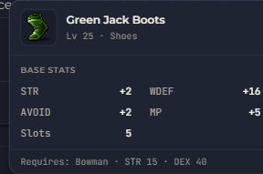 Green Jack Boots | Global > Global MapleStory Classic World