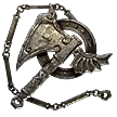 The Fall of the Axe Silver Charm | Forbidden Rites Standard