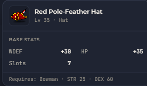 Red Pole-Feather Hat | Global > Global MapleStory Classic World
