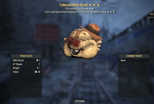 Tatter Mole Head 1 | PS