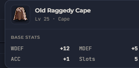 Old Raggedy Cape | Global > Global MapleStory Classic World