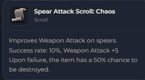 Spear Attack Scroll Chaos | Global > Global MapleStory Classic World