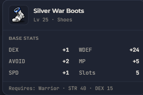 Silver War Boots | Global > Global MapleStory Classic World