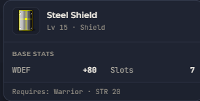 Steel Shield | Global > Global MapleStory Classic World