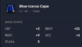 Blue Icarus Cape | Global > Global MapleStory Classic World
