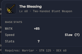 The Blessing | Global > Global MapleStory Classic World