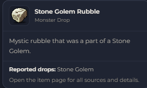 Stone Golem Rubble | Global > Global MapleStory Classic World