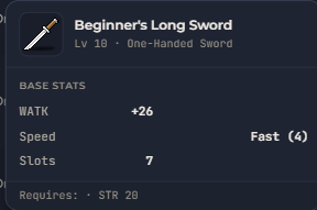 Beginner's Long Sword | Global > Global MapleStory Classic World