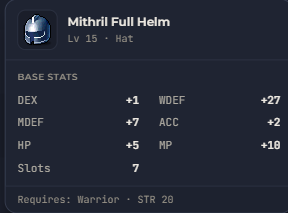 Mithril Full Helm | Global > Global MapleStory Classic World