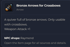 Bronze Arrows for Crossbows | Global > Global MapleStory Classic World