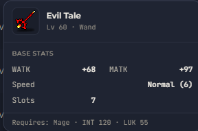 Evil Tale | Global > Global MapleStory Classic World