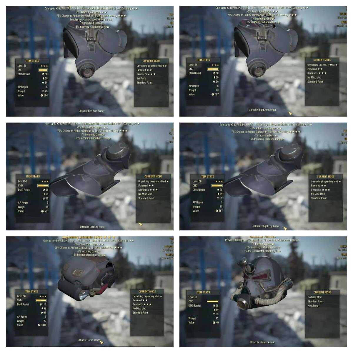 Unyielding Calibrated Ultracite Armor Set | PS