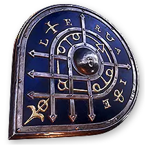 Rondel de Ezo Plated Buckler | Forbidden Rites Standard