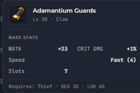Adamantium Guards | Global > Global MapleStory Classic World