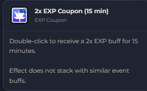2x EXP Coupon (15 min) | Global > Global MapleStory Classic World