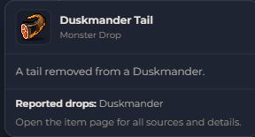 Duskmander Tail | Global > Global MapleStory Classic World