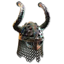 Horns of Bynden Rusted Greathelm | Forbidden Rites Standard