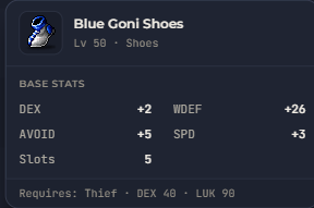 Blue Goni Shoes | Global > Global MapleStory Classic World