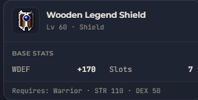 Wooden Legend Shield | Global > Global MapleStory Classic World