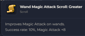 Wand Magic Attack Scroll Greater | Global > Global MapleStory Classic World