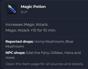 Magic Potion | Global > Global MapleStory Classic World