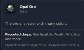 Opal Ore | Global > Global MapleStory Classic World