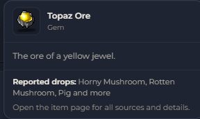 Topaz Ore | Global > Global MapleStory Classic World