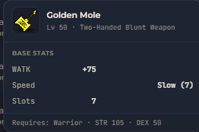 Golden Mole | Global > Global MapleStory Classic World