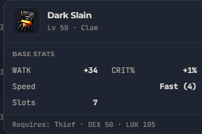 Dark Slain | Global > Global MapleStory Classic World