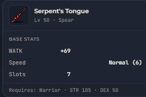 Serpent's Tongue | Global > Global MapleStory Classic World