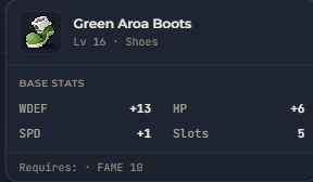 Green Aroa Boots | Global > Global MapleStory Classic World