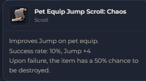 Pet Equip Jump Scroll Chaos | Global > Global MapleStory Classic World